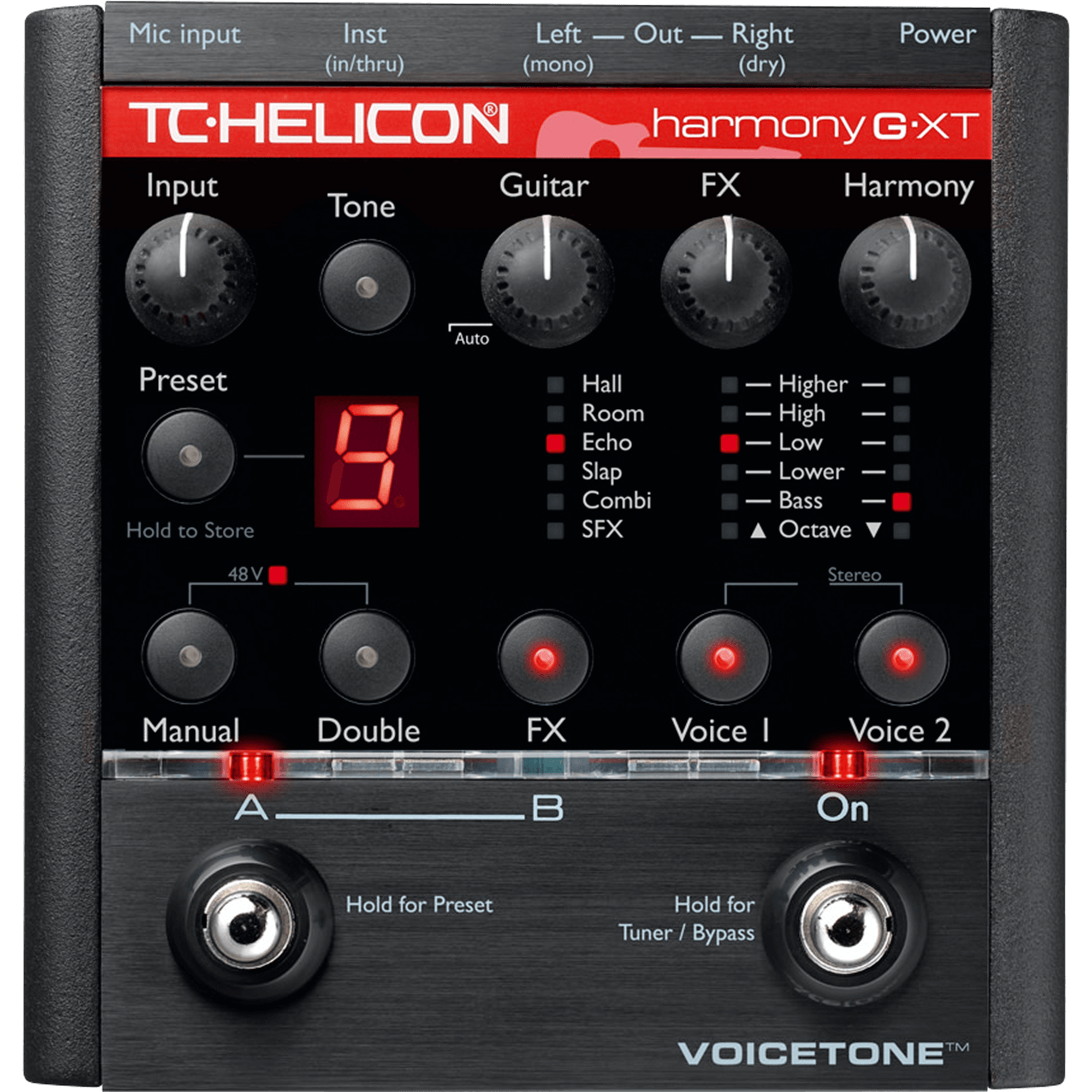 TC Helicon VoiceTone Harmony-G XT Review, a very good vocal harmony pedal for singers