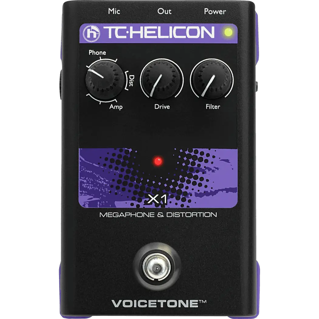 TC Helicon Voiceton X1 Vocal Distortion Pedal