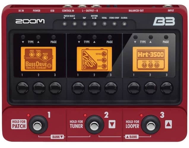 Zoom B3 Bass Multi Effects & Amp Simulator