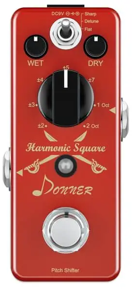 Donner Digital Harmonic Square Octave Pedal for Guitar
