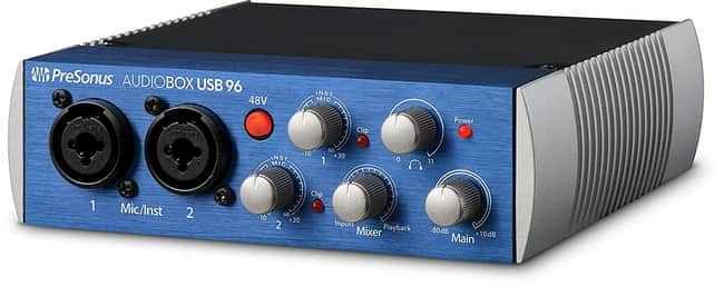 Presonus Audiobox 96 Audio Interface compatible with Guitar