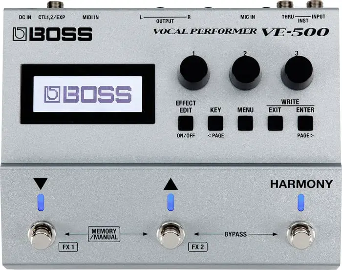 Boss VE-500 Vocal Performer - Front of Interface