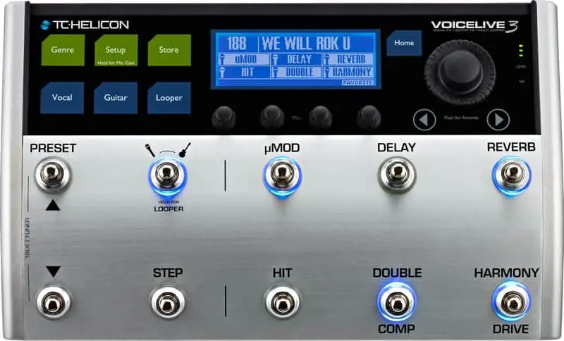 TC Helicon VoiceLive 3 - Front of Interface