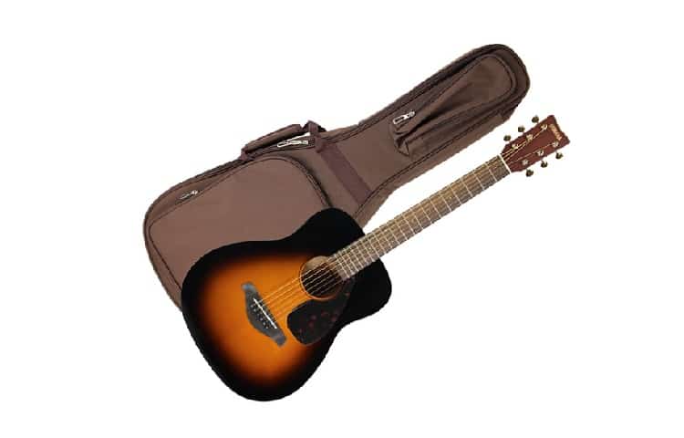 Yamaha JR2 Junior-Size 33-Inch Acoustic Guitar - Tobacco Sunburst Bundle with Gig Bag, Tuner, Strings, String Winder, Picks Instructional DVD