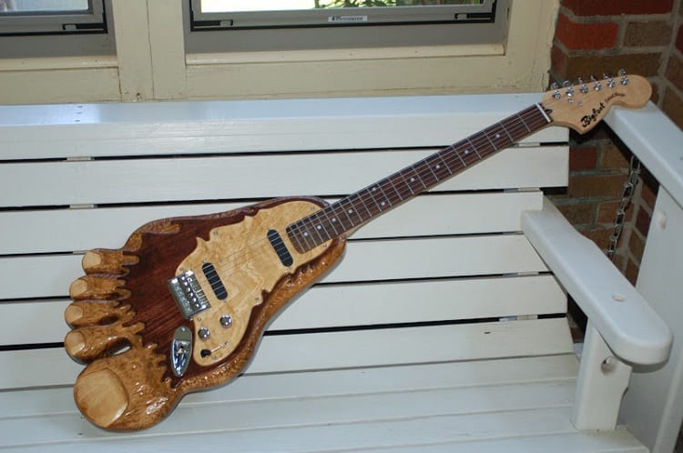 Guitar On The Bench